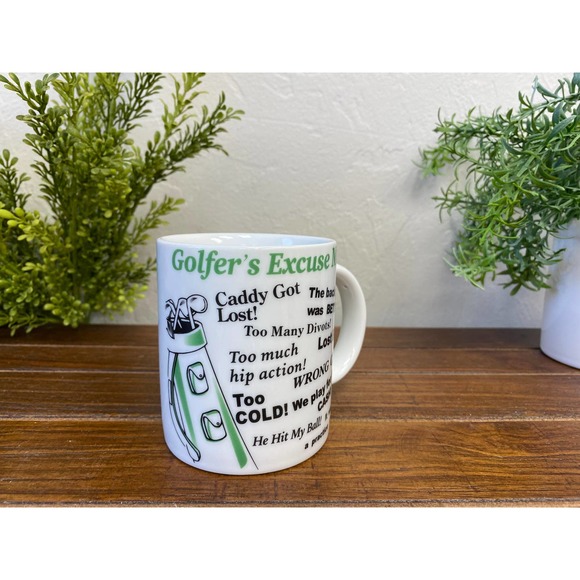 Retro Golfers Excuse Mug - Picture 1 of 4